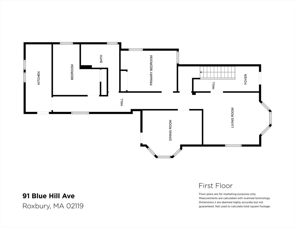 3 bed, 1 bath apartment for rent at 91 Blue Hill Ave Unit 1, Boston — photo 12 of 13