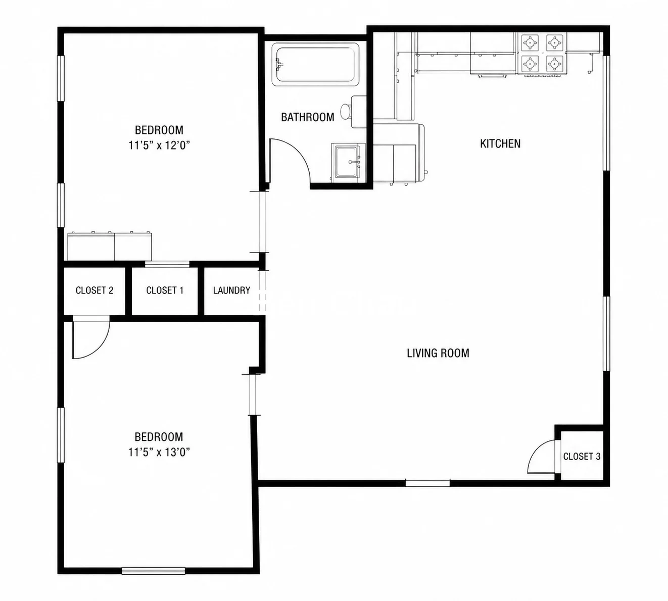2 bed, 1 bath apartment for rent at 91 Tremont St Unit 1B, Inman Square — photo 11 of 11
