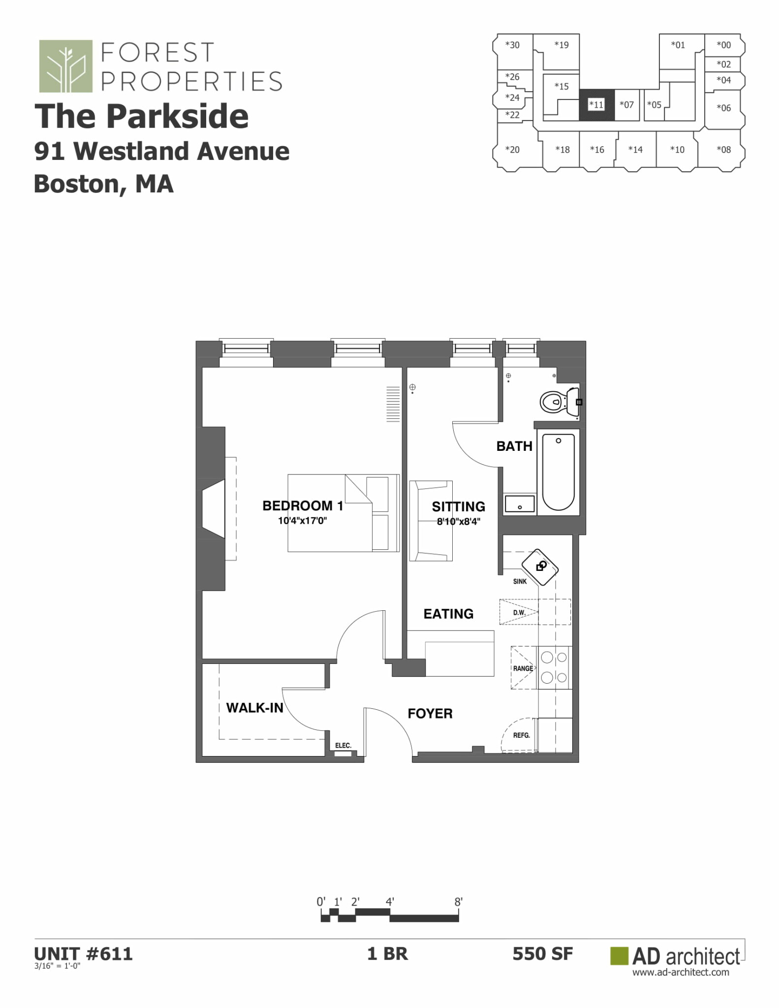 1 bed, 1 bath apartment for rent at 91 Westland Ave Unit 411, Fenway — photo 13 of 13