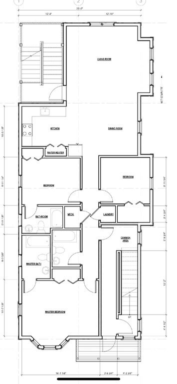 3 bed, 3 bath apartment for rent at 92 Auckland St Unit 2, Dorchester — photo 2 of 20