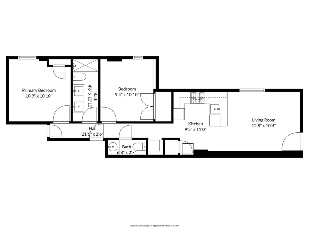 2 bed, 1 bath apartment for rent at 92 Chelsea St Unit 1, East Boston — photo 14 of 14