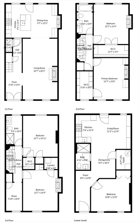 5 bed, 3 bath apartment for rent at 93 Third St Unit 93, East Cambridge — photo 42 of 42