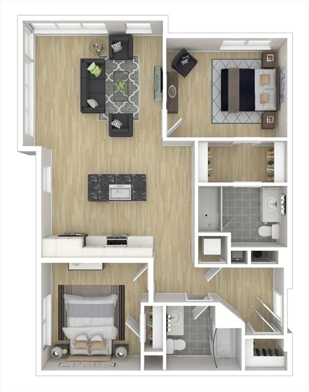 2 bed, 2 bath apartment for rent at 95 St Alphonsus St Unit 614, Boston