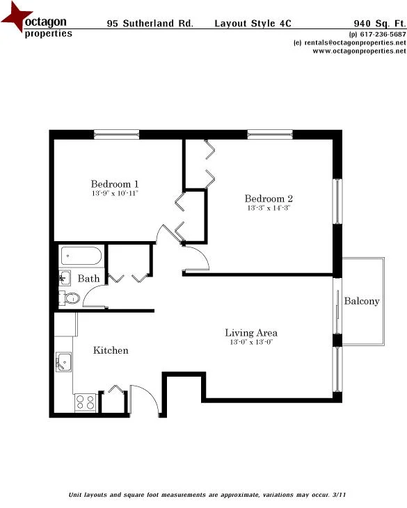 2 bed, 1 bath apartment for rent at 95 Sutherland Rd Unit 4C, Brighton — photo 28 of 28