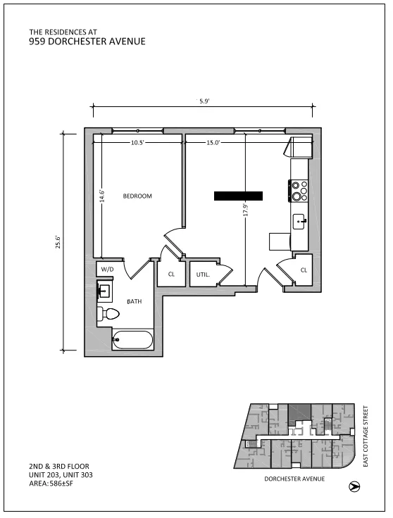 1 bed, 1 bath apartment for rent at 959 Dorchester Ave Unit 303, Dorchester — photo 8 of 8