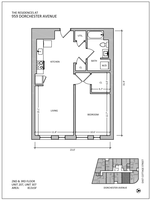 1 bed, 1 bath apartment for rent at 959 Dorchester Ave Unit 307, Dorchester — photo 21 of 21