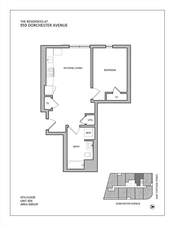 1 bed, 1 bath apartment for rent at 959 Dorchester Ave Unit 404, Dorchester — photo 5 of 5