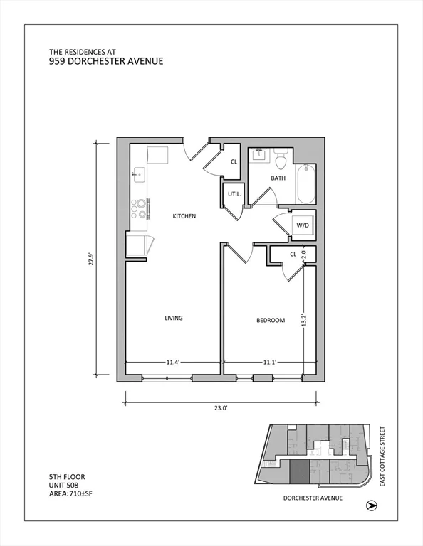 1 bed, 1 bath apartment for rent at 959 Dorchester Ave Unit 508, Dorchester — photo 5 of 5