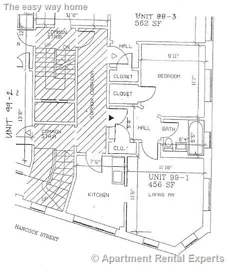 1 bed, 1 bath apartment for rent at 99 Hancock St Unit 1, Central Square — photo 13 of 15
