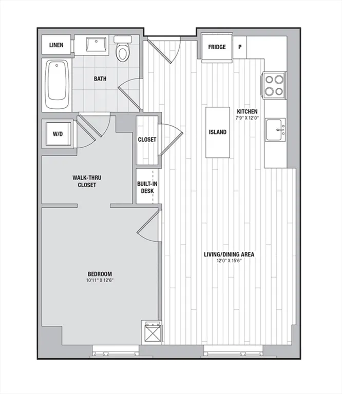 1 bed, 1 bath apartment for rent at 99 Kneeland St Unit 1014, Chinatown — photo 16 of 16
