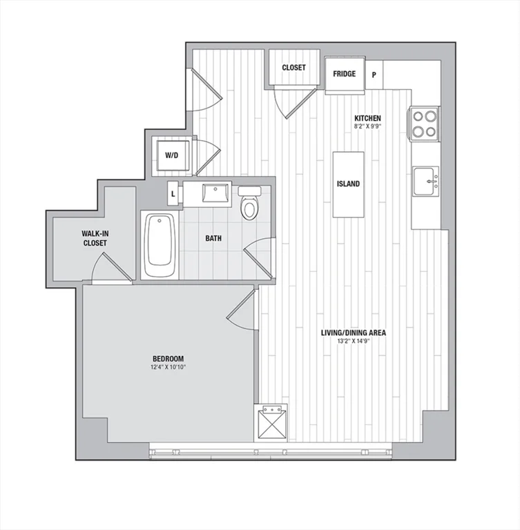 2 bed, 2 bath apartment for rent at 99 Kneeland St Unit 1107, Chinatown — photo 12 of 12
