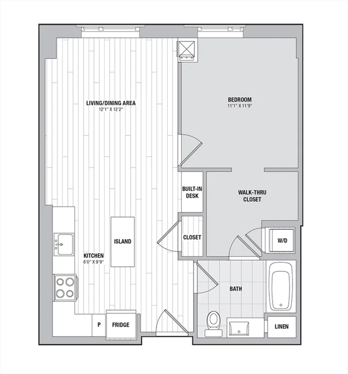 1 bed, 1 bath apartment for rent at 99 Kneeland St Unit 1205, Chinatown — photo 15 of 15