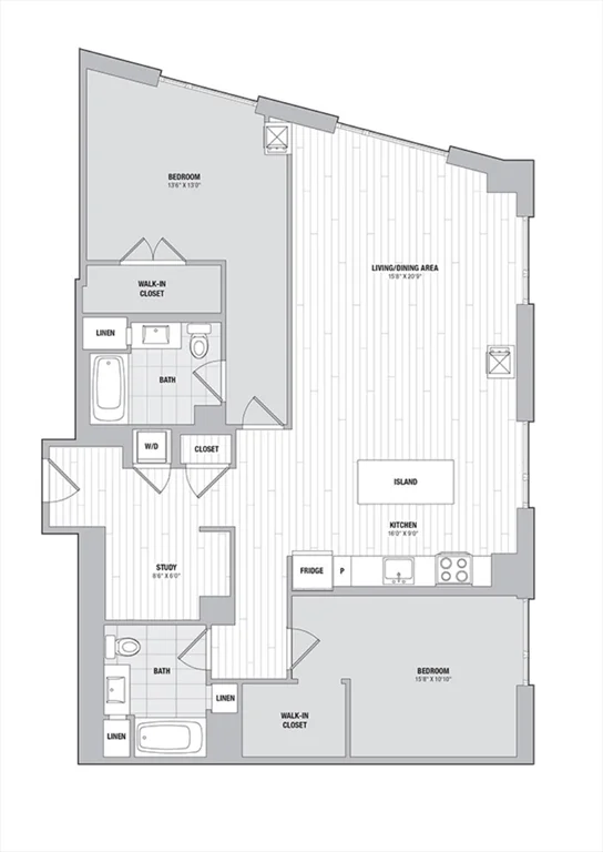 2 bed, 2 bath apartment for rent at 99 Kneeland St Unit 2006, Chinatown — photo 16 of 16