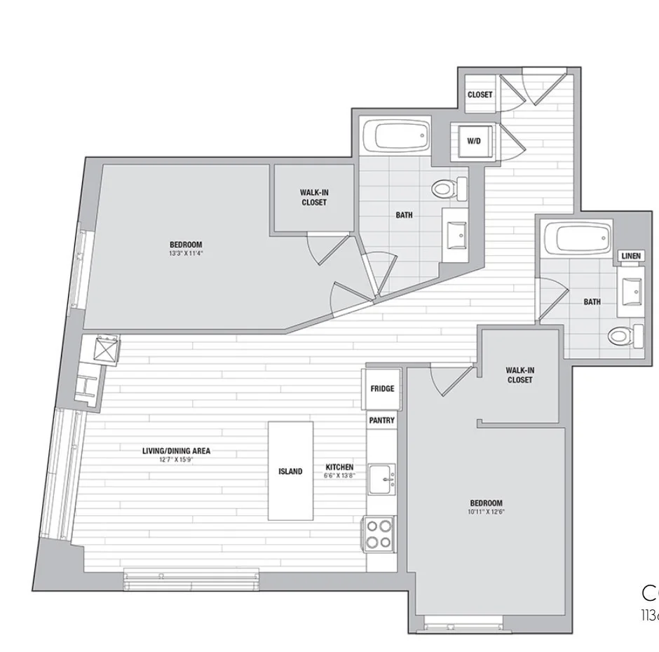 2 bed, 2 bath apartment for rent at 99 Kneeland St Unit 501, Chinatown — photo 12 of 12