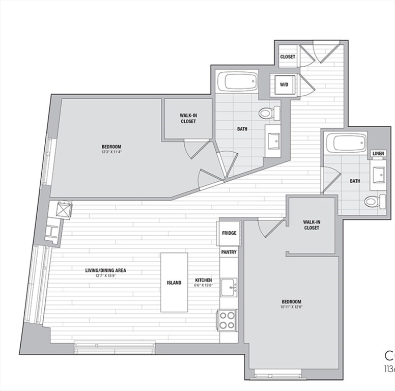 2 bed, 2 bath apartment for rent at 99 Kneeland St Unit 501, Chinatown — photo 14 of 14
