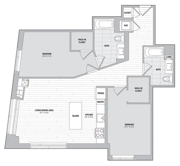 2 bed, 2 bath apartment for rent at 99 Kneeland St Unit 701, Chinatown — photo 12 of 12