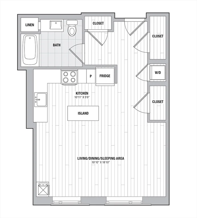 Studio bed, 1 bath apartment for rent at 99 Kneeland St Unit 712, Chinatown — photo 15 of 15