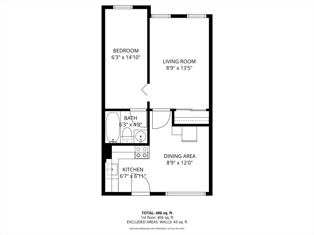 1 bed, 1 bath apartment for rent at 99 Prince St Unit 2, North End — photo 8 of 13