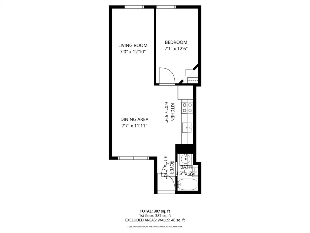 1 bed, 1 bath apartment for rent at 99 Prince St Unit 3, North End — photo 7 of 12
